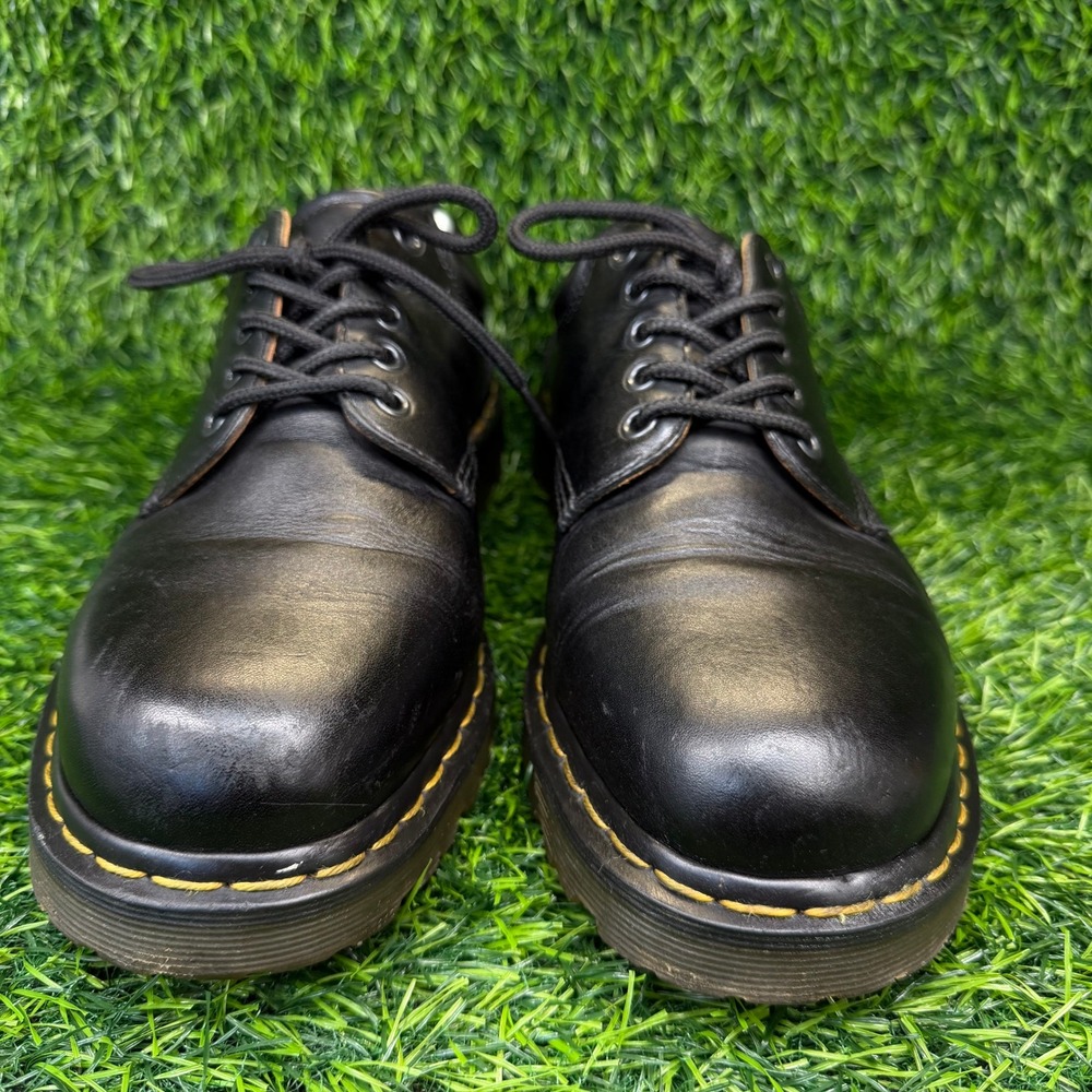 Dr. Martens 8053 Men 12 Oxford Black Leather Padded Collar Lug Sole 10902 AW004